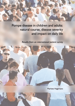 Pompe disease in children and adults:natural course