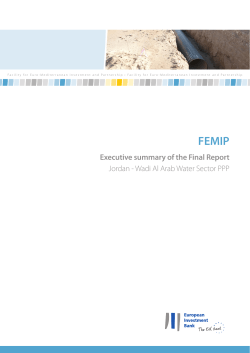 FEMIP Study - Executive summary of the Final Report "Jordan
