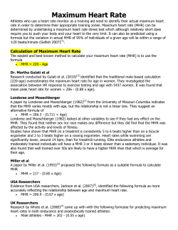 Heart Rate Training Zones  - Centre chiropratique Dr Lepage