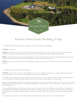 French`s Point Estate Wedding FAQs