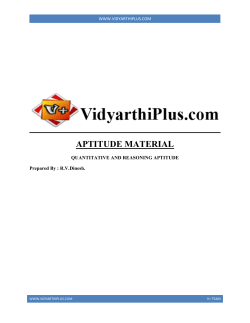 aptitude material