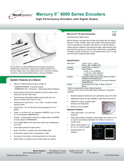 Mercury II&trade; 6000 Series Encoders