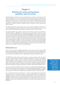Chapter 4 - World Health Organization