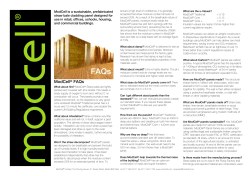 ModCell FAQs 2012 11 27