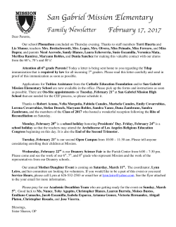 Family Weekly Newsletter 02-17-17