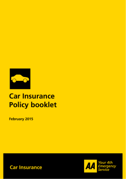 Car Insurance Policy booklet