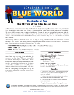 The Mantas of Yap The Rhythm of the Tides Lesson Plan