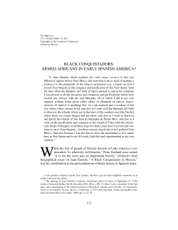 black conquistadors: armed africans in early spanish america