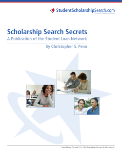 Scholarship Search Secrets Fourth Edition