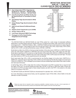 Dual 64 X 1, Dual 256 X 1 Clocked First-In, First