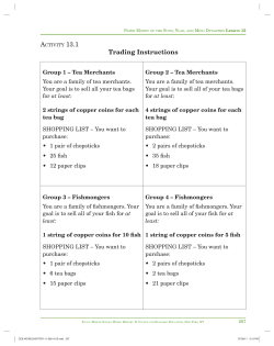 Lesson 13 Activities - Middle School World History | MSH