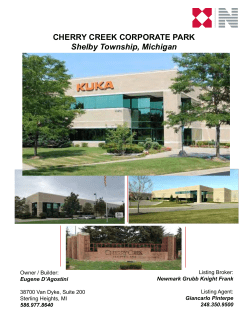 CHERRY CREEK CORPORATE PARK Shelby Township