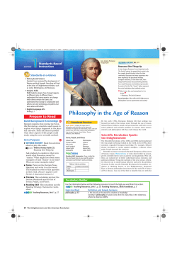Philosophy in the Age of Reason
