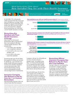 How Satisfied They Are with Their Health Insurance