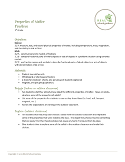 Properties of Matter - Fractions