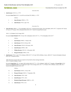 details of this genealogy - Brebner/Bremner Genealogies Home