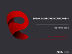 solar mini-grid economics