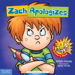 Zach ApOlOgizes - Free Spirit Publishing