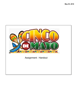 Assignment: Handout