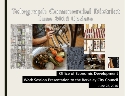 Economic Development Update: Telegraph