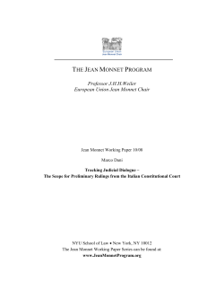 the jean monnet program