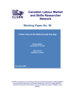 A New View of the Male/Female Pay Gap