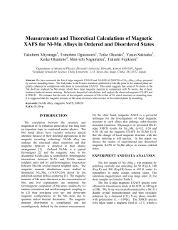 Measurements and Theoretical Calculations of Magnetic