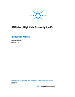 RNAMaxx High Yield Transcription Kit