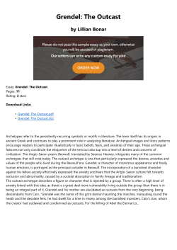Grendel: The Outcast