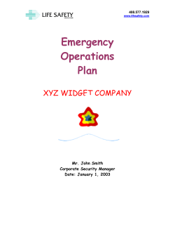 Emergency Operations Plan