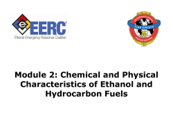 Module 2: Chemical and Physical Characteristics of Ethanol and