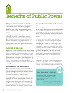 Benefits of Public Power - American Public Power Association