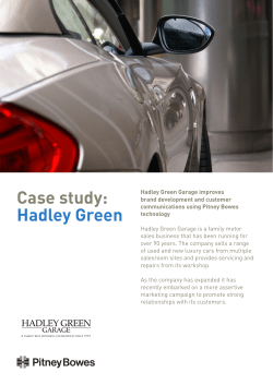 Case study: Hadley Green - The Pitney Bowes Press Room