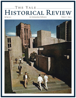 Spring 2010 - The Yale Historical Review
