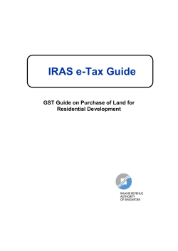 GST Incurred on Purchase of Land for Residential