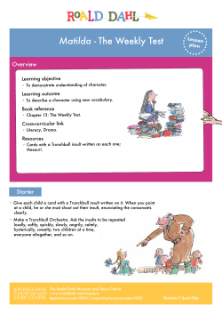 Matilda - The Weekly Test