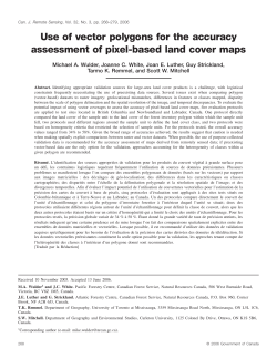 Use of vector polygons for the accuracy assessment of