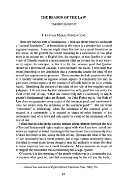 the reason of the law - Oxford Academic