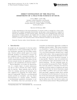 direct estimation of the fractal dimensions of a