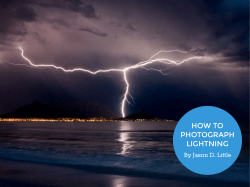 HOW TO PHOTOGRAPH LIGHTNING