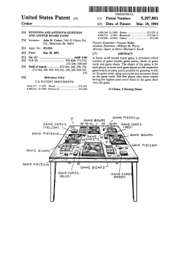 Synonym and antonym question and answer board game