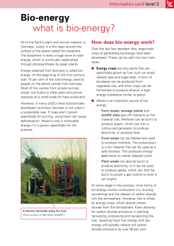 Bio-energy - UK Government Web Archive