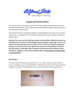 Unipolar (DC Electric) Motor