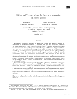 Orthogonal Vectors is hard for first