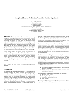 Strength and Pressure Profiles from Conical Ice Crushing