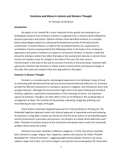 Emotions - Jainworld