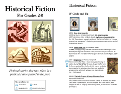 Historical Fiction - Joliet Public Library
