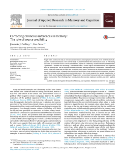 Correcting erroneous inferences in memory: The role of source