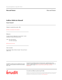 Gulliver Shifts for Himself