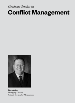 Conflict Management - Lipscomb University